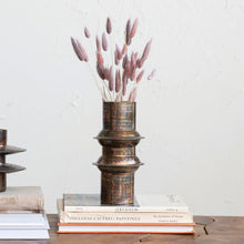 Load image into Gallery viewer, Antique Copper Hammered Metal Vase
