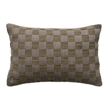 Load image into Gallery viewer, Woven Cotton Basket Lumbar Pillow
