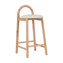 Load image into Gallery viewer, Calvin Vegan Leather Counter Stool
