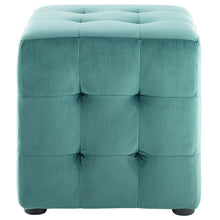 Load image into Gallery viewer, Contour Tufted Velvet Ottoman
