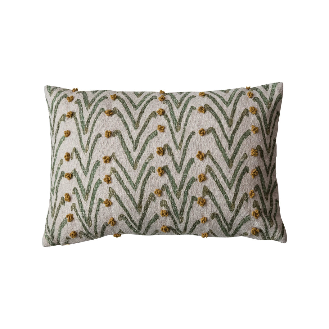 Woven Cotton Printed Lumber Pillow