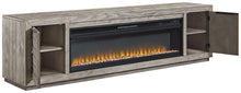 Load image into Gallery viewer, Naydell 92&quot; TV Stand with Electric Fireplace
