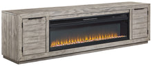 Load image into Gallery viewer, Naydell 92&quot; TV Stand with Electric Fireplace
