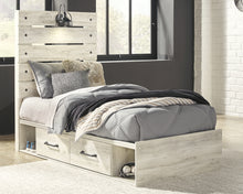 Load image into Gallery viewer, Cambeck  Panel Bed With 4 Storage Drawers With Mirrored Dresser And Chest
