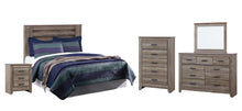 Load image into Gallery viewer, Zelen / Panel Headboard With Mirrored Dresser, Chest And Nightstand
