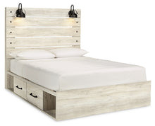 Load image into Gallery viewer, Cambeck  Panel Bed With 4 Storage Drawers With Mirrored Dresser And Chest
