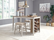 Load image into Gallery viewer, Skempton Counter Height Dining Table and 2 Barstools
