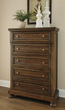 Load image into Gallery viewer, Flynnter  Panel Bed With 2 Storage Drawers With Mirrored Dresser, Chest And 2 Nightstands
