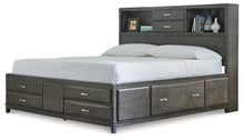 Load image into Gallery viewer, Caitbrook  Storage Bed With 8 Storage Drawers With Mirrored Dresser And 2 Nightstands
