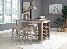 Load image into Gallery viewer, Skempton Counter Height Dining Table and 4 Barstools
