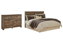 Load image into Gallery viewer, Trinell King/California King Panel Headboard with Dresser
