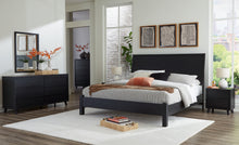 Load image into Gallery viewer, Danziar King Panel Bed with Mirrored Dresser and Chest
