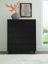 Load image into Gallery viewer, Danziar King Panel Bed with Mirrored Dresser and Chest
