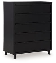 Load image into Gallery viewer, Danziar King Panel Bed with Mirrored Dresser and Chest
