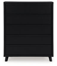 Load image into Gallery viewer, Danziar King Panel Bed with Mirrored Dresser and Chest
