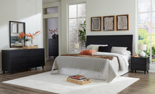 Load image into Gallery viewer, Danziar King Panel Headboard with Mirrored Dresser, Chest and 2 Nightstands
