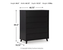 Load image into Gallery viewer, Danziar King Panel Bed with Mirrored Dresser and Chest
