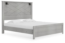 Load image into Gallery viewer, Cottonburg King Panel Bed with Mirrored Dresser and Nightstand
