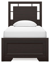 Load image into Gallery viewer, Covetown Twin Panel Bed with Mirrored Dresser
