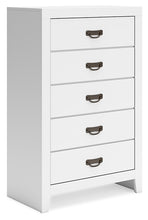 Load image into Gallery viewer, Binterglen King Panel Bed with Mirrored Dresser, Chest and 2 Nightstands
