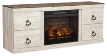 Load image into Gallery viewer, Willowton 4-Piece Entertainment Center with Electric Fireplace
