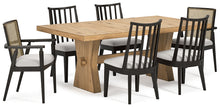 Load image into Gallery viewer, Galliden Dining Table and 6 Chairs with Storage
