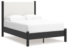 Load image into Gallery viewer, Cadmori Full Upholstered Panel Bed with Mirrored Dresser, Chest and Nightstand
