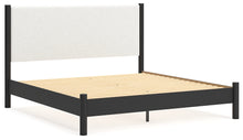 Load image into Gallery viewer, Cadmori King Upholstered Panel Bed with Mirrored Dresser and Nightstand
