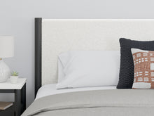 Load image into Gallery viewer, Cadmori King Upholstered Panel Bed with Mirrored Dresser and Nightstand
