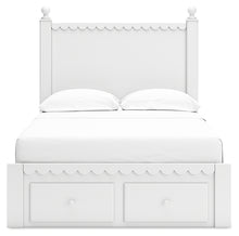 Load image into Gallery viewer, Mollviney Full Panel Storage Bed with Mirrored Dresser
