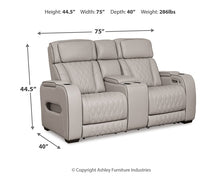 Load image into Gallery viewer, Boyington PWR REC Loveseat/CON/ADJ HDRST
