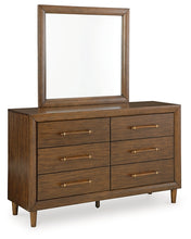 Load image into Gallery viewer, Lyncott California King Upholstered Bed with Mirrored Dresser and Nightstand

