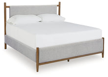Load image into Gallery viewer, Lyncott California King Upholstered Bed with Mirrored Dresser and Nightstand

