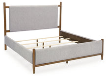 Load image into Gallery viewer, Lyncott California King Upholstered Bed with Mirrored Dresser and Nightstand
