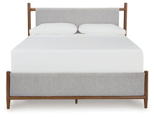 Load image into Gallery viewer, Lyncott California King Upholstered Bed with Mirrored Dresser and Nightstand
