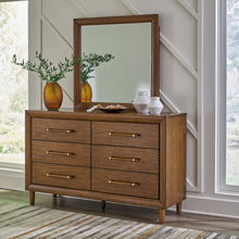 Load image into Gallery viewer, Lyncott California King Upholstered Bed with Mirrored Dresser and Nightstand
