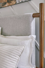 Load image into Gallery viewer, Lyncott California King Upholstered Bed with Mirrored Dresser and Nightstand
