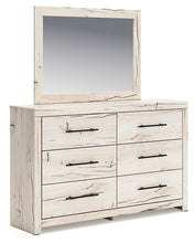 Load image into Gallery viewer, Lawroy King Panel Bed with Mirrored Dresser
