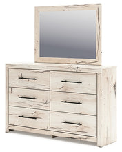 Load image into Gallery viewer, Lawroy King Panel Bed with Mirrored Dresser
