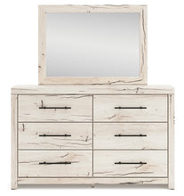 Load image into Gallery viewer, Lawroy King Panel Bed with Mirrored Dresser
