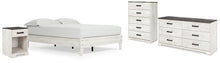Load image into Gallery viewer, Shawburn Queen Platform Bed with Dresser, Chest and Nightstand
