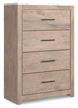 Load image into Gallery viewer, Senniberg Queen Panel Bed with Mirrored Dresser, Chest and Nightstand
