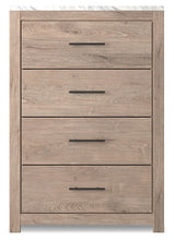 Load image into Gallery viewer, Senniberg Queen Panel Bed with Mirrored Dresser, Chest and Nightstand
