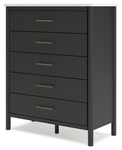 Load image into Gallery viewer, Cadmori Full Upholstered Bed with Mirrored Dresser and Chest

