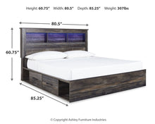 Load image into Gallery viewer, Drystan  Bookcase Bed With 4 Storage Drawers
