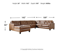 Load image into Gallery viewer, Baskove 4-Piece Sectional with Chaise
