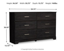 Load image into Gallery viewer, Belachime Six Drawer Dresser
