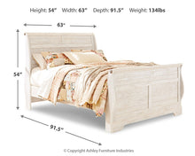 Load image into Gallery viewer, Willowton  Sleigh Bed
