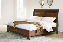 Load image into Gallery viewer, Trellington King Sleigh Storage Bed
