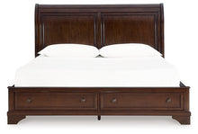 Load image into Gallery viewer, Trellington King Sleigh Storage Bed
